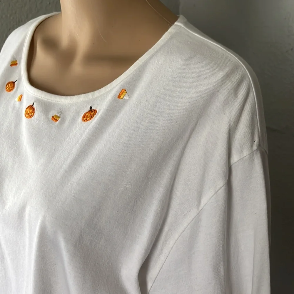 Victoria Jones Pumpkin/Candy Corn Longsleeve - Picture 5 of 13